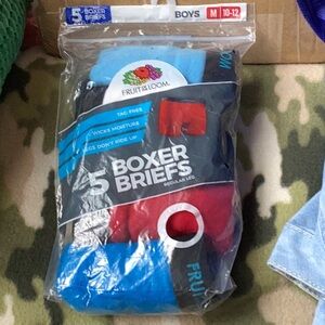 Fruit of the Loom Boys' Boxer Briefs - Blue and Red